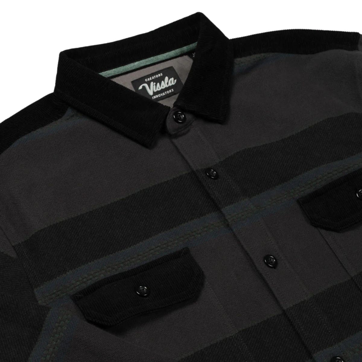 Vissla Creators Jack Eco Long Sleeve Flannel in Phantom - BoardCo