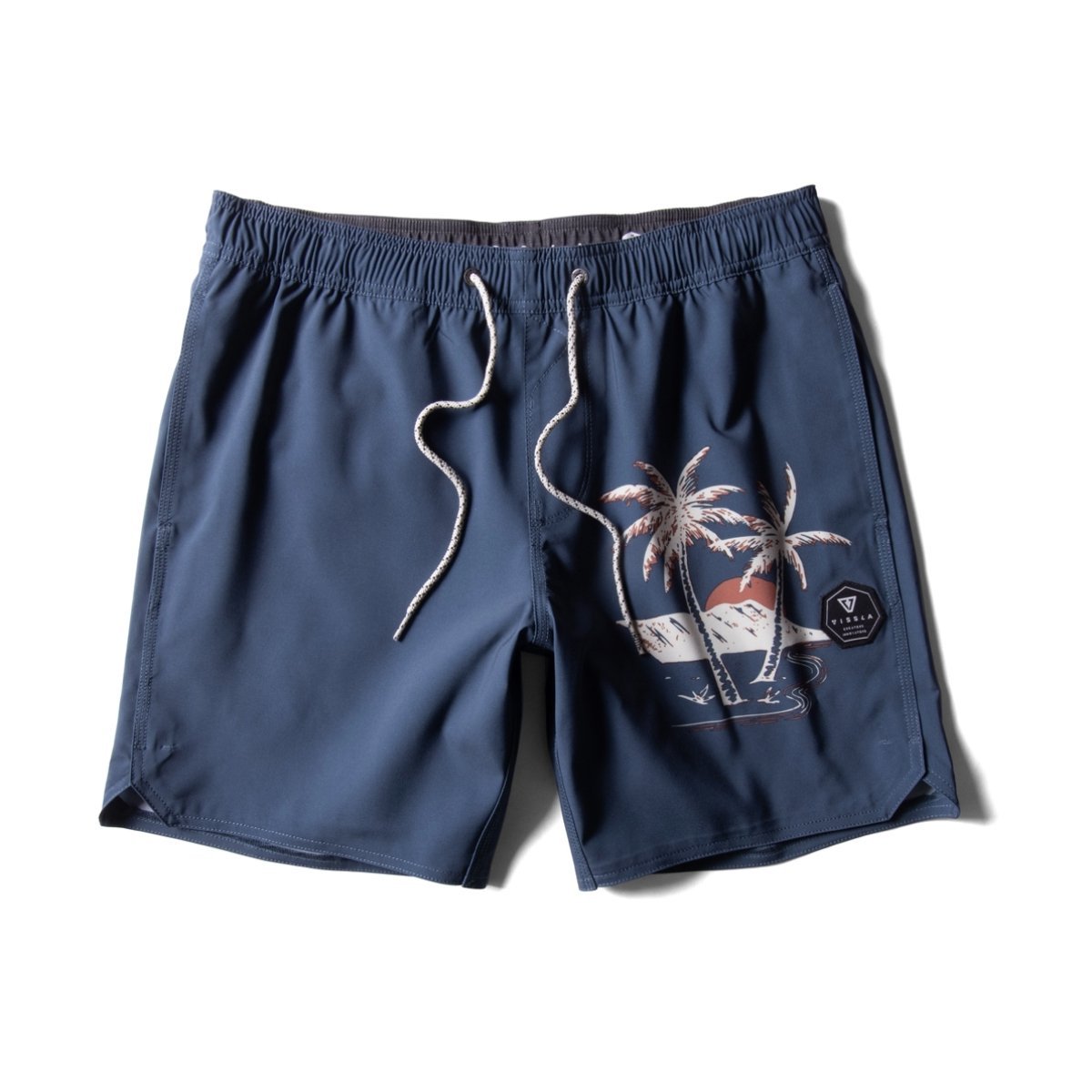 Vissla Le'Ahi 16.5" Ecolastic Boardshorts in Dark Denim - BoardCo