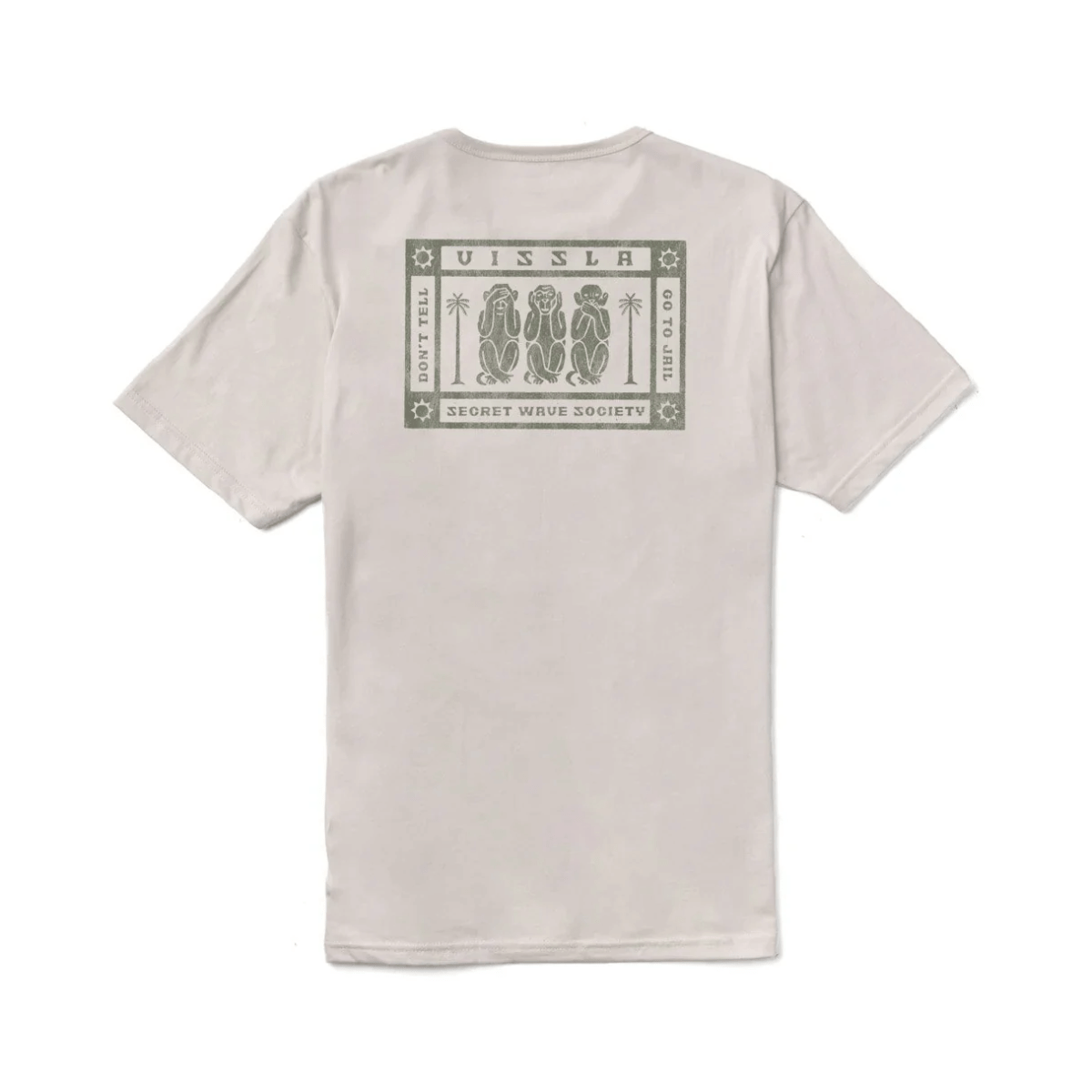 Vissla Mizaru Organic Tee in Bone - BoardCo