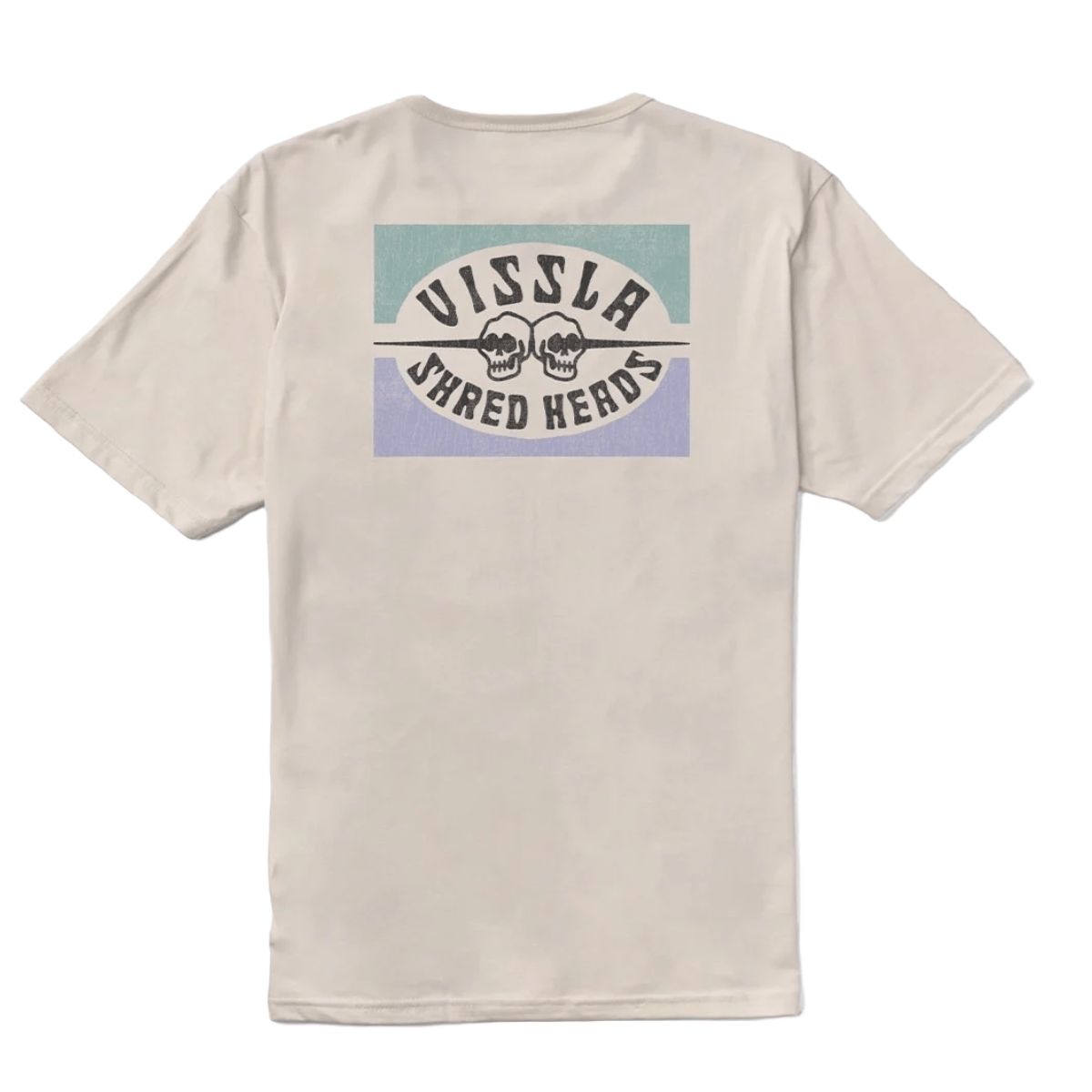 Vissla Shred Heads Organic Tee in Bone - BoardCo