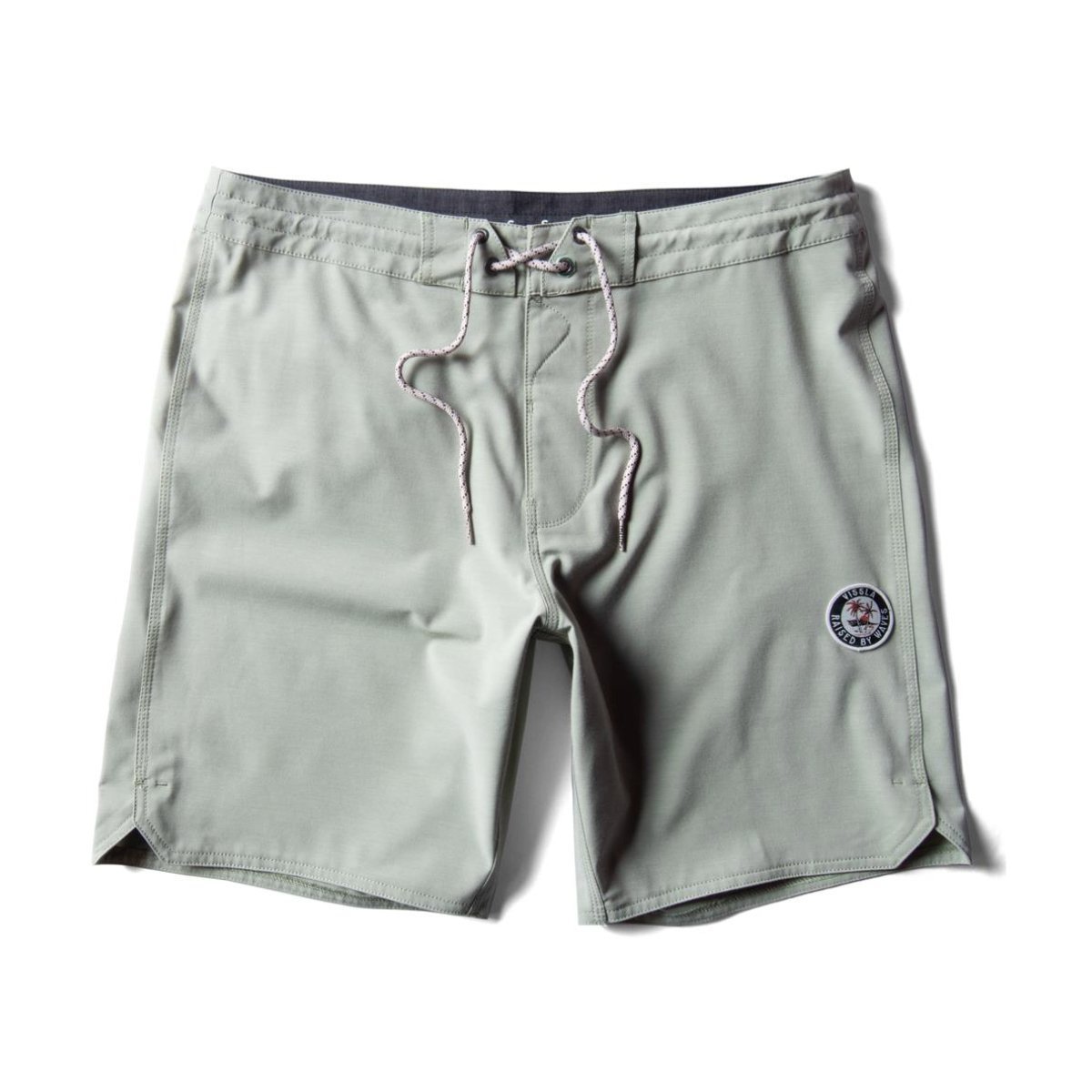 Vissla Solid Sets 18.5" Boardshorts in Light Sage - BoardCo