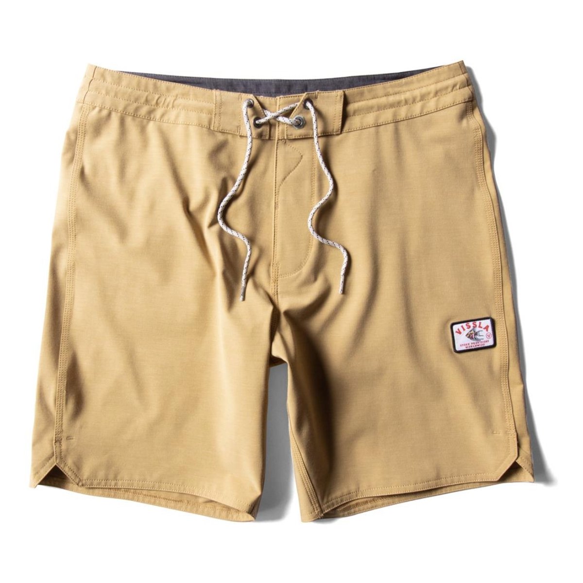 Vissla Solid Sets 18.5" Boardshorts in Mustard - BoardCo