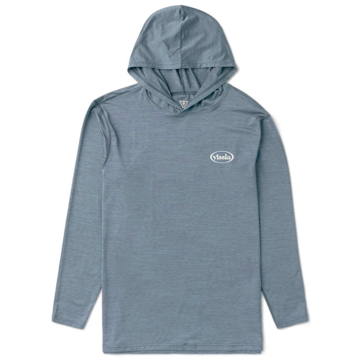 Vissla Twisted Eco Hooded Long Sleeve Sun Shirt in Slate Heather - BoardCo