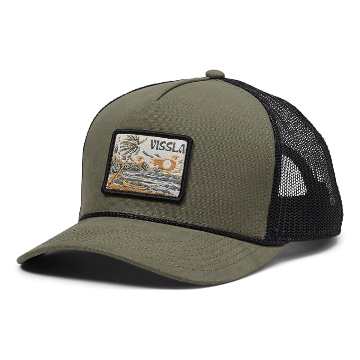 VISSLA LAY DAY 2 HYBRID TRUCKER HAT STEEL