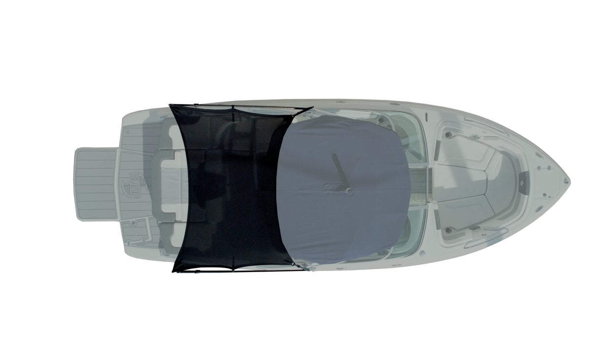 5' Tower Mounted Shade Sail 23' Chaparral with Velocity Tower - BoardCo