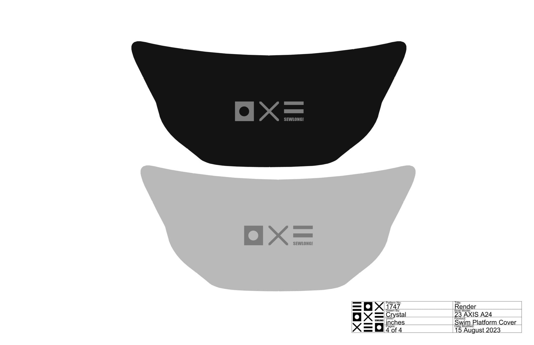 Axis Curled Swim Platform Cover - BoardCo
