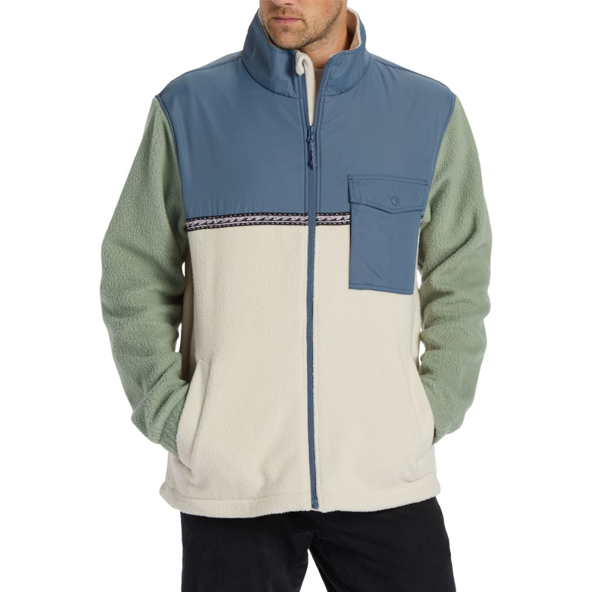 Billabong Boundary Trail Zip Men's Jacket in Chino - BoardCo