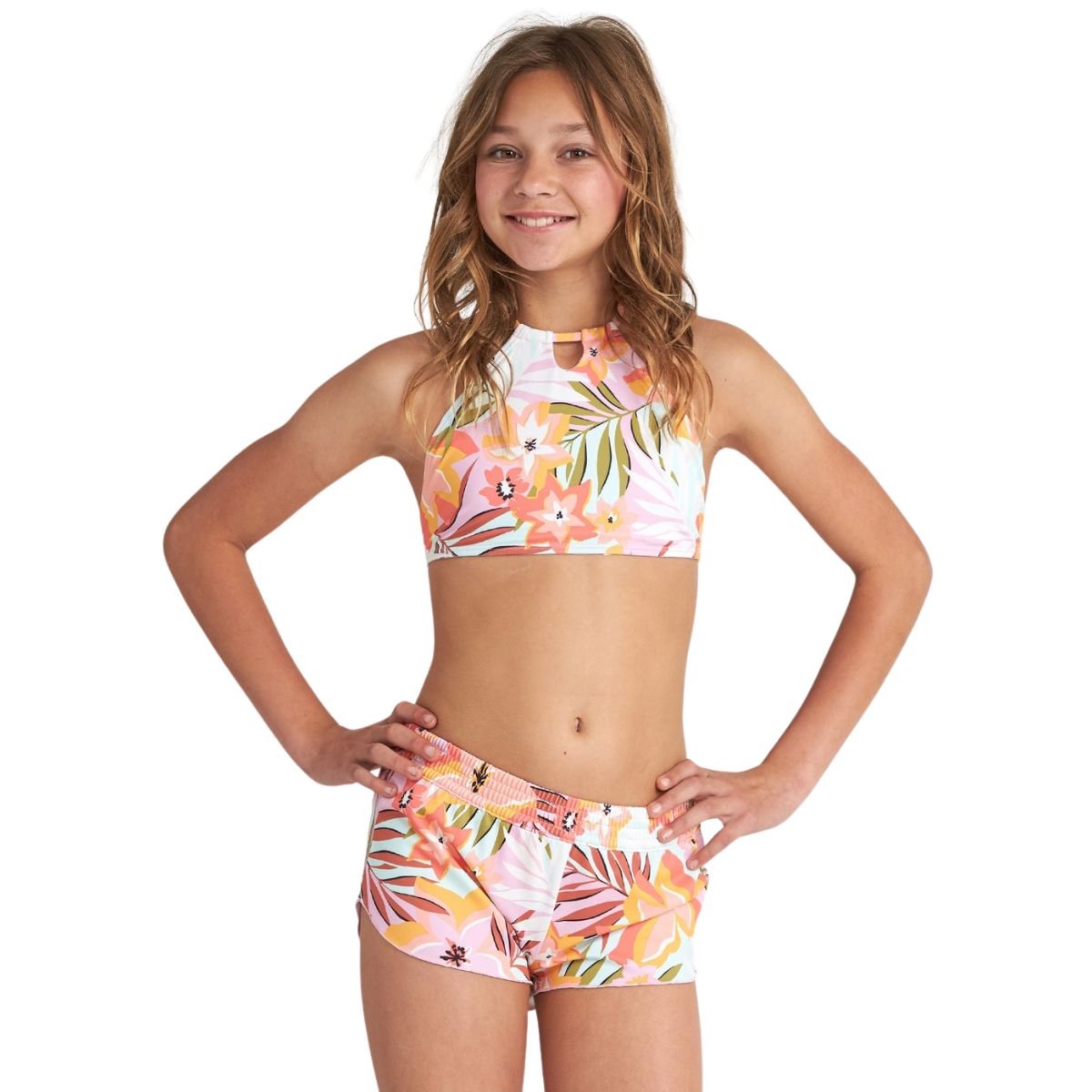 Coral Sands Volley 2 - Floral Swim Shorts for Women