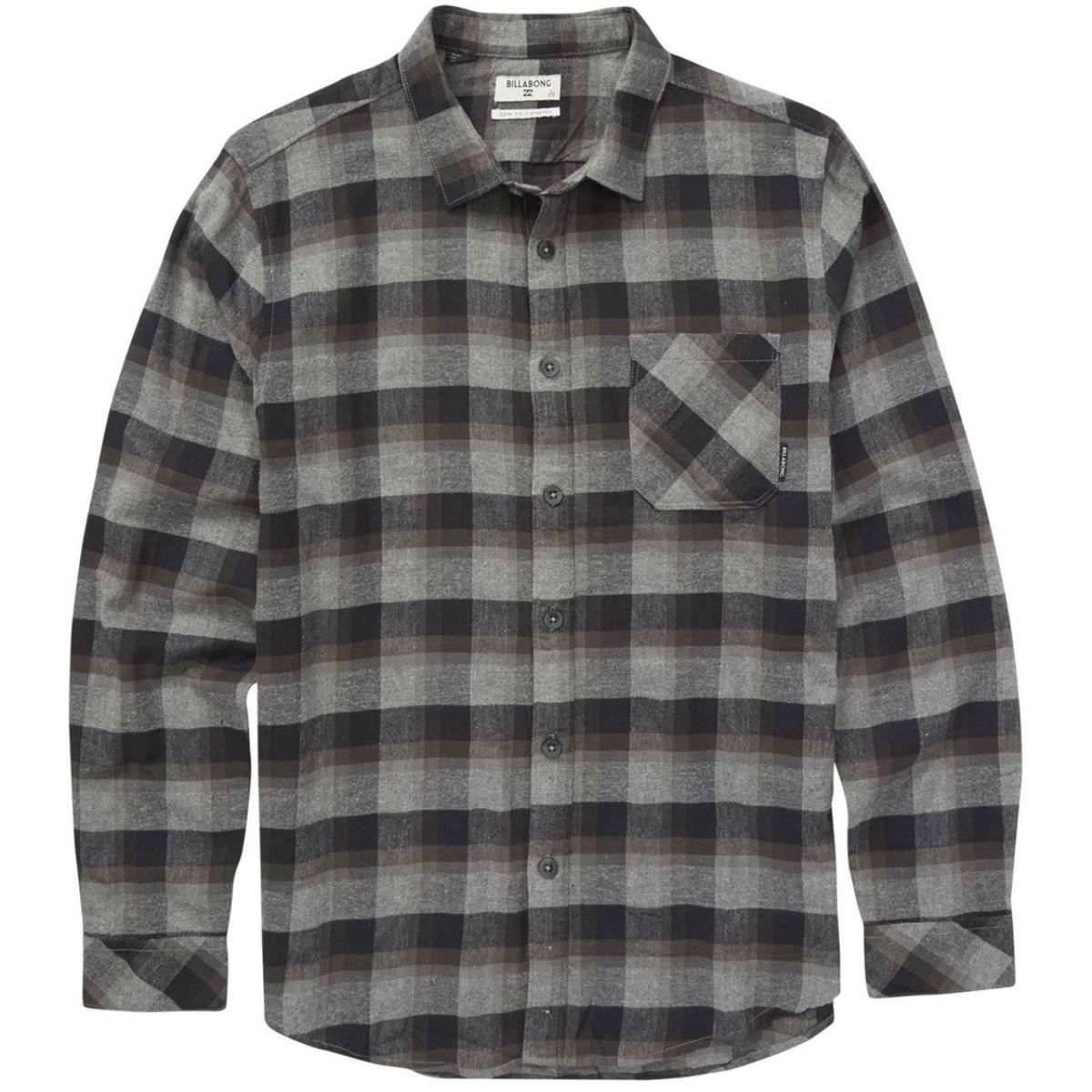 Billabong Freemont Flannel in Black - BoardCo