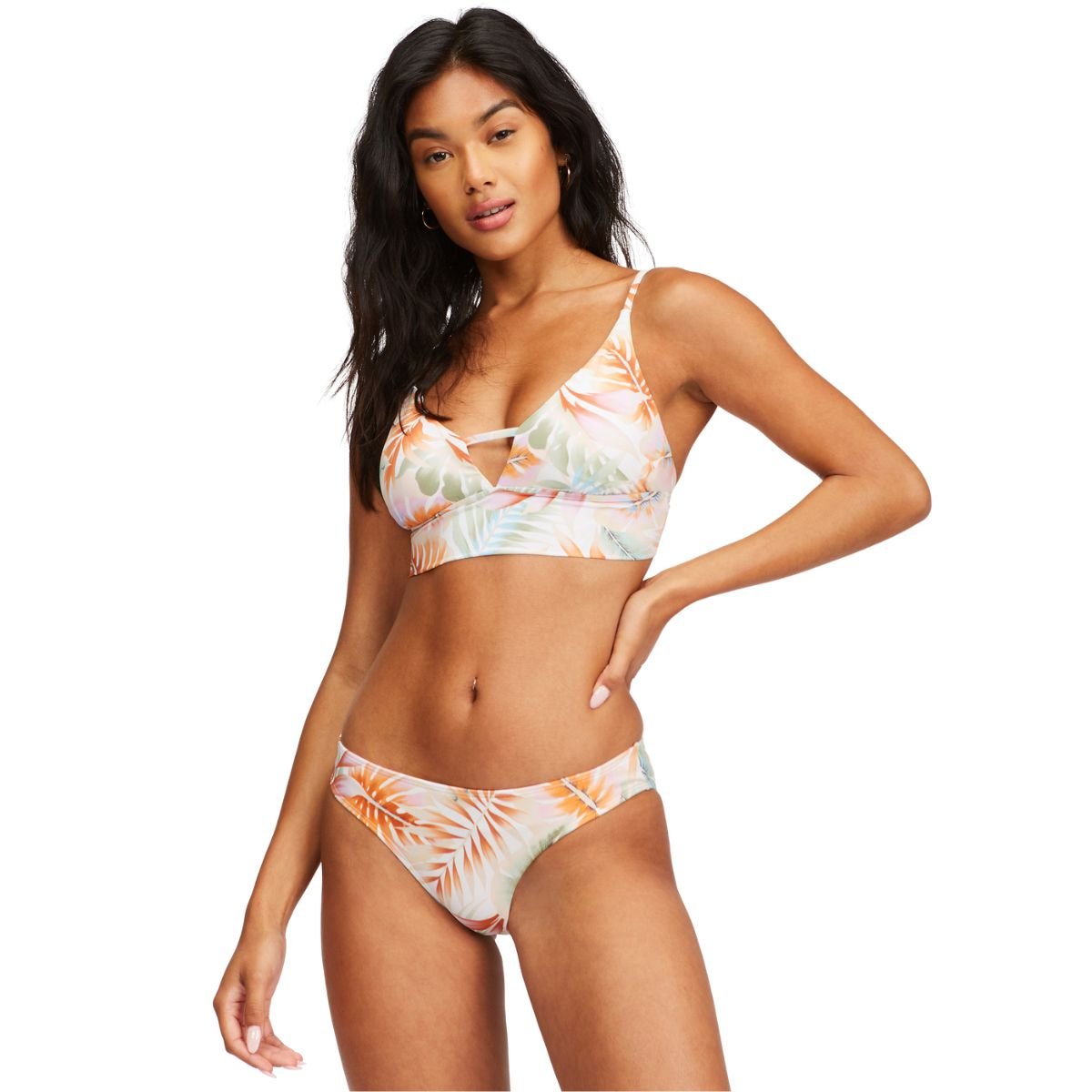 Billabong Island Calling Lowrider Bikini Bottoms in Salt Crystal - BoardCo