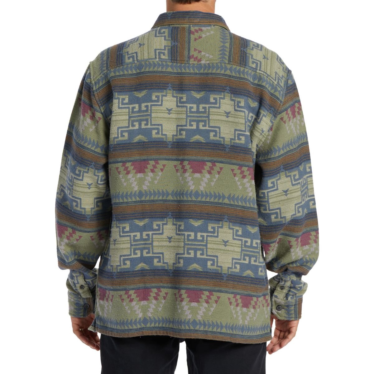 Billabong Offshore Jacquard Flannel Shirt in Sage - BoardCo