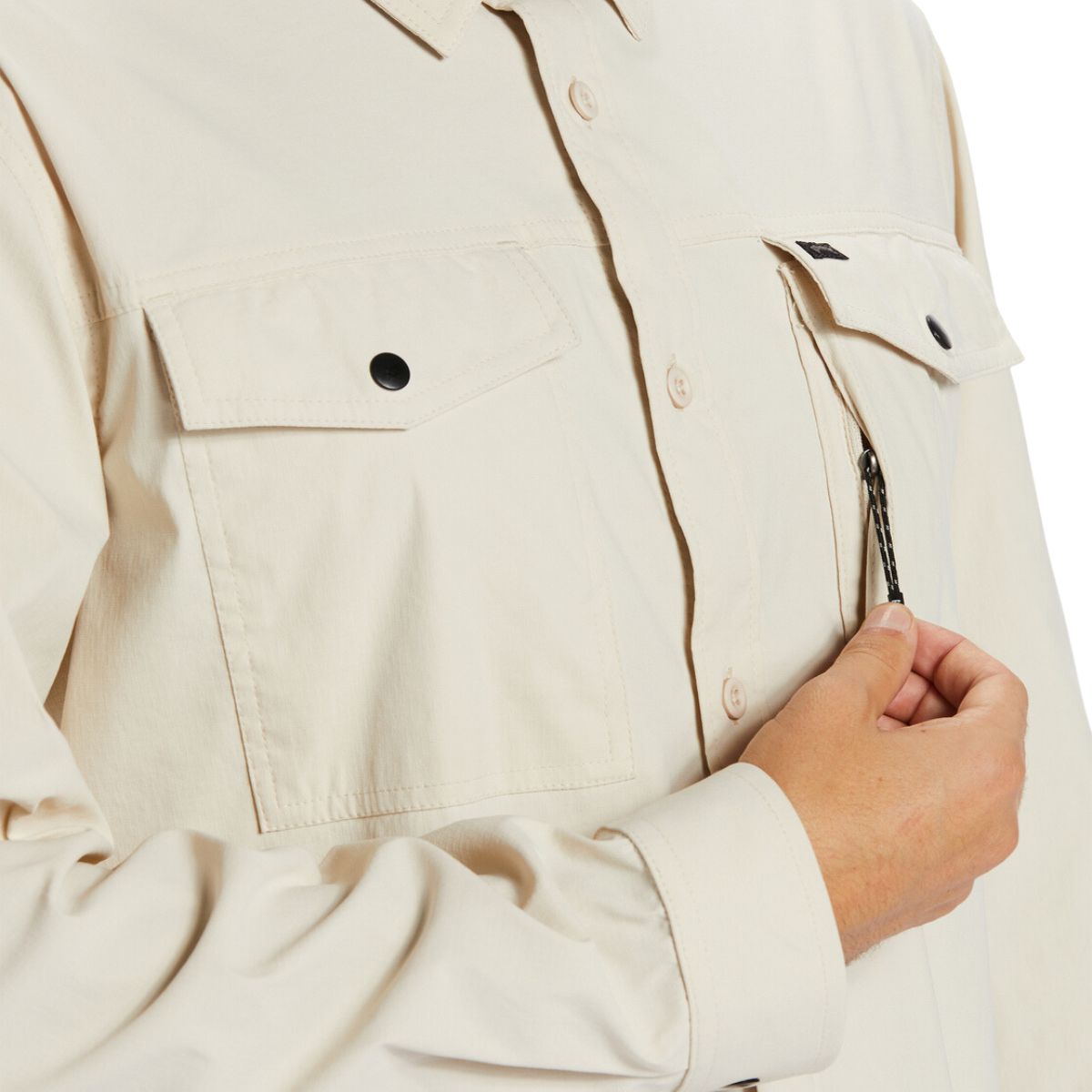 Billabong Surftrek Tech Long Sleeve Shirt in Chino - BoardCo