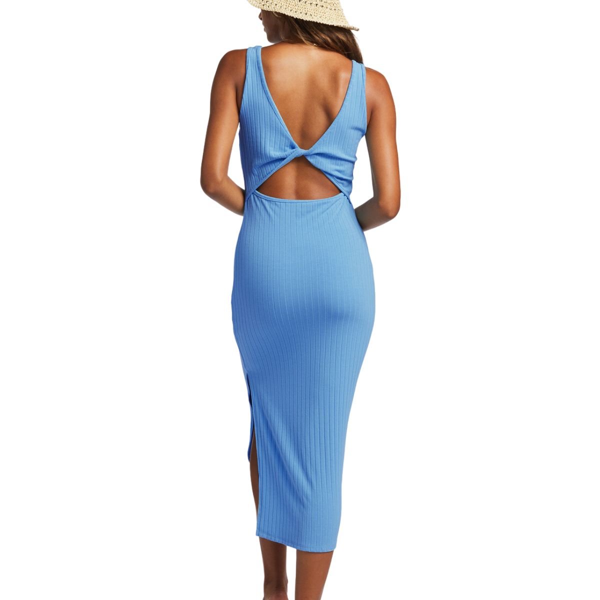 Billabong Take A Look Rib Knit Dress in Blue Daze - BoardCo