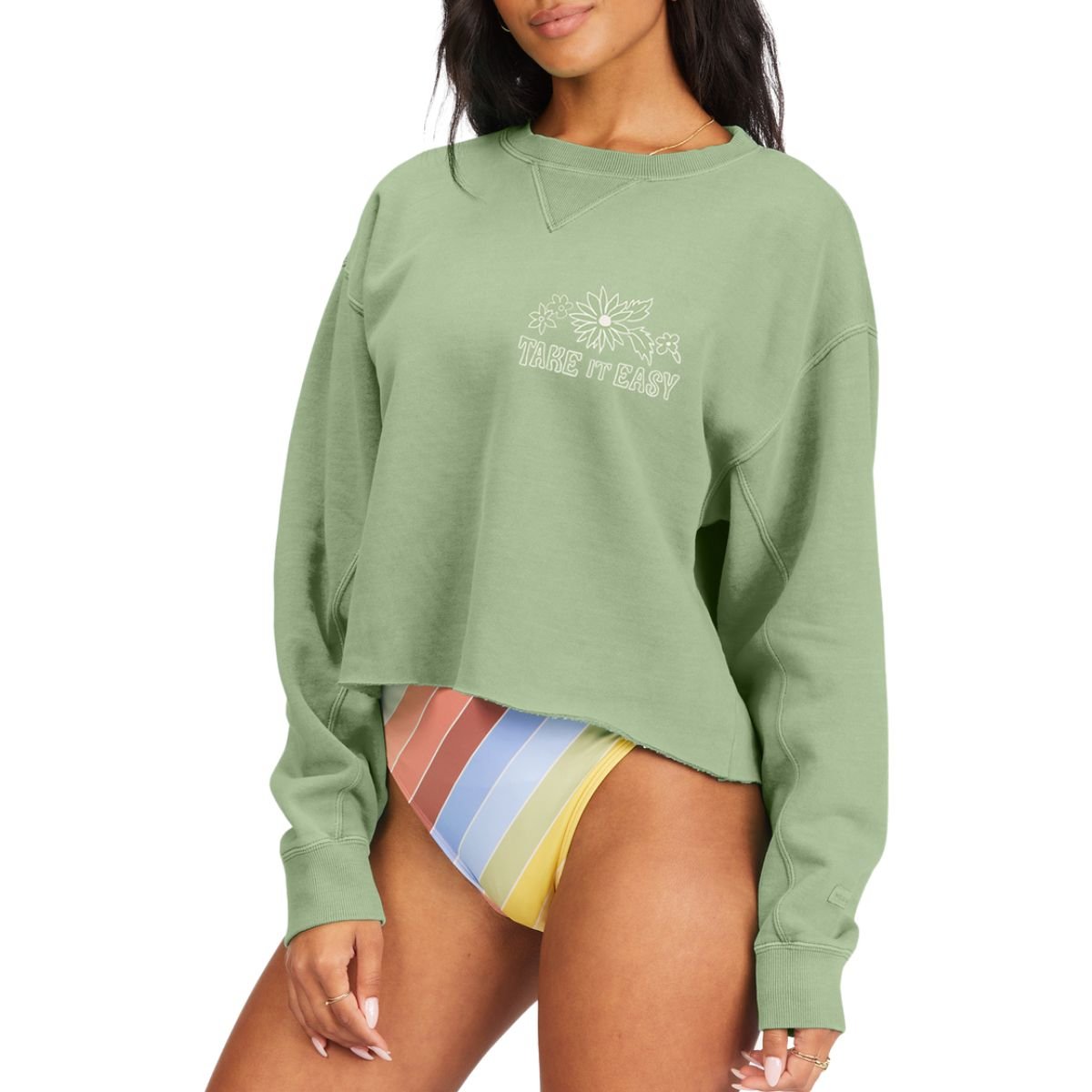 Billabong Take It Easy Sweatshirt in Agave - BoardCo