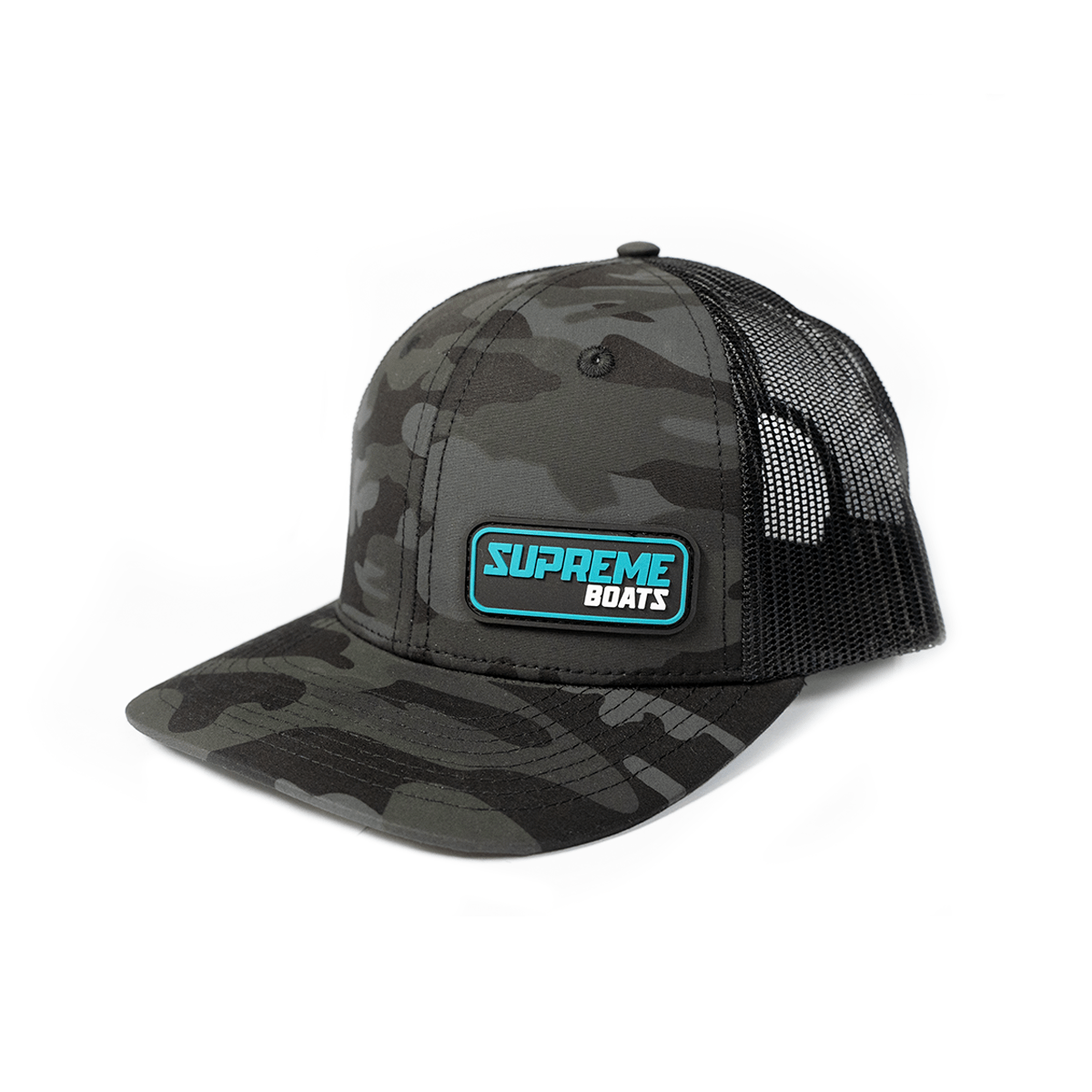 BoardCo Warrior Hat Black Camo with Supreme Patch BoardCo