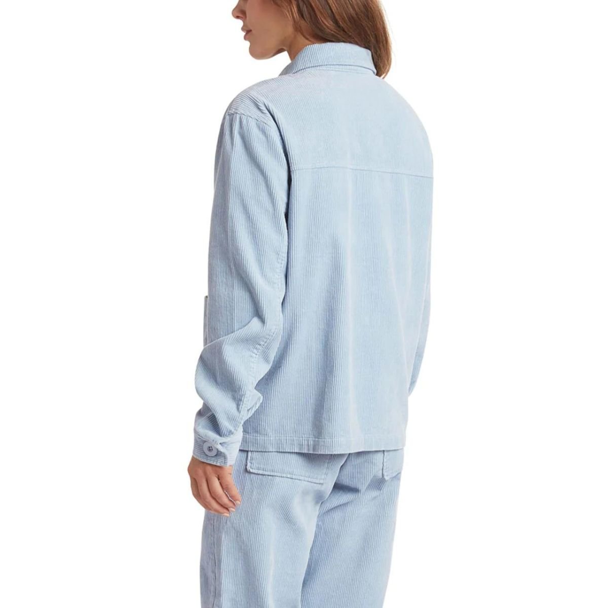 Body Glove Sportswear Women's Cursive Chest Button Jacket in Cloud - BoardCo
