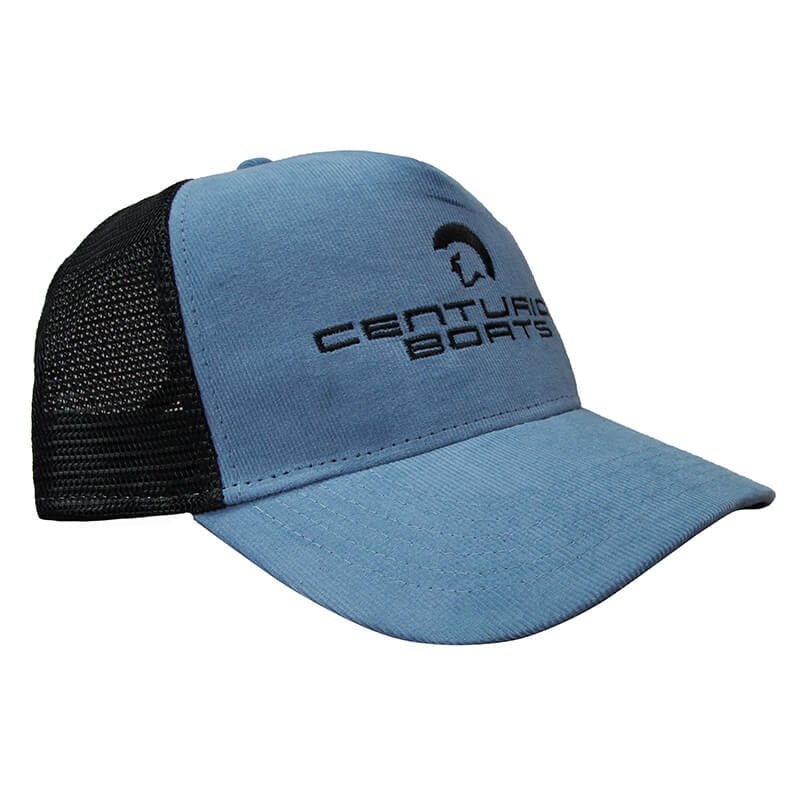 Centurion Boats Corduroy Cap in Light Blue/Black - BoardCo