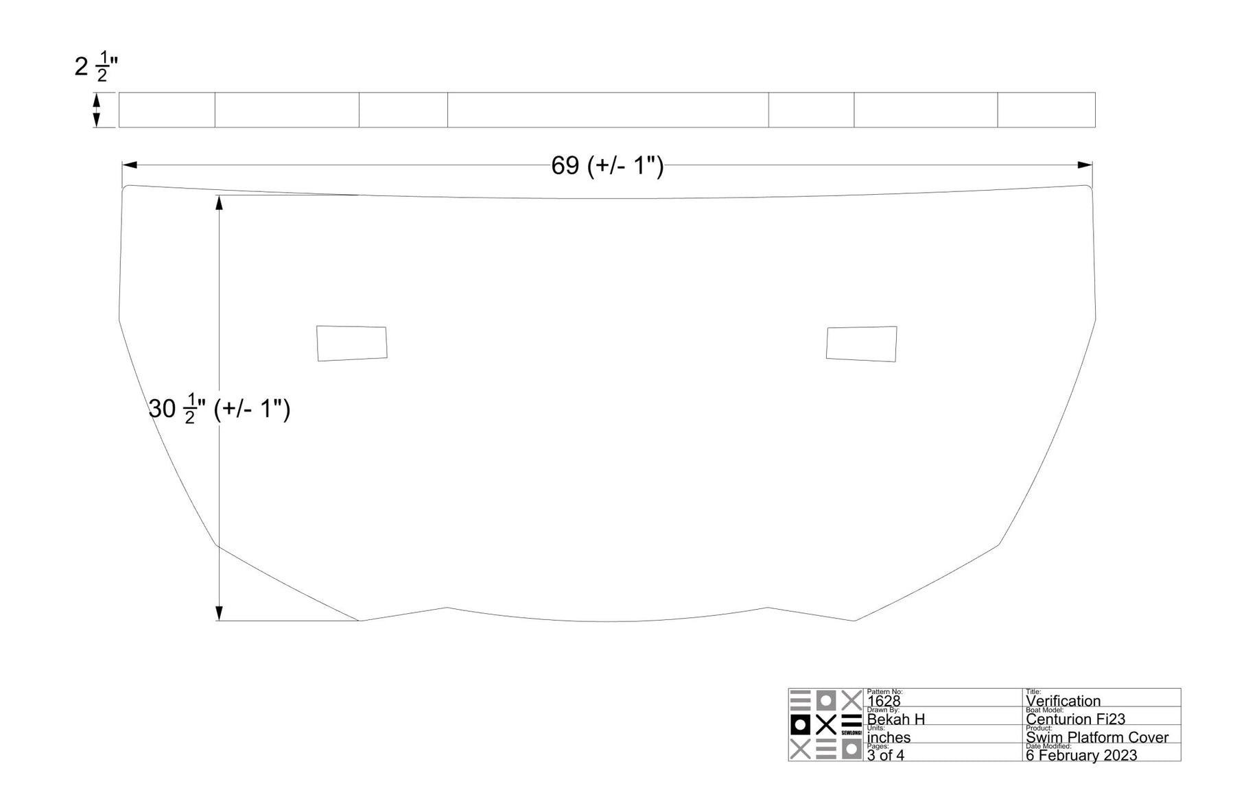 Centurion Fi23 and Fi25 Swim Platform Cover - BoardCo