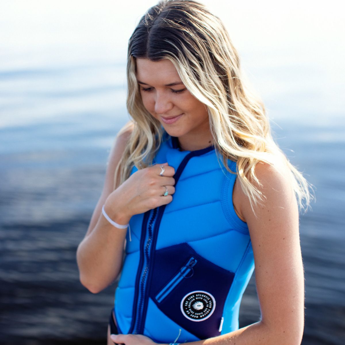 Follow Atlantis Ladies Comp Wake Vest in Royal/Blue - BoardCo