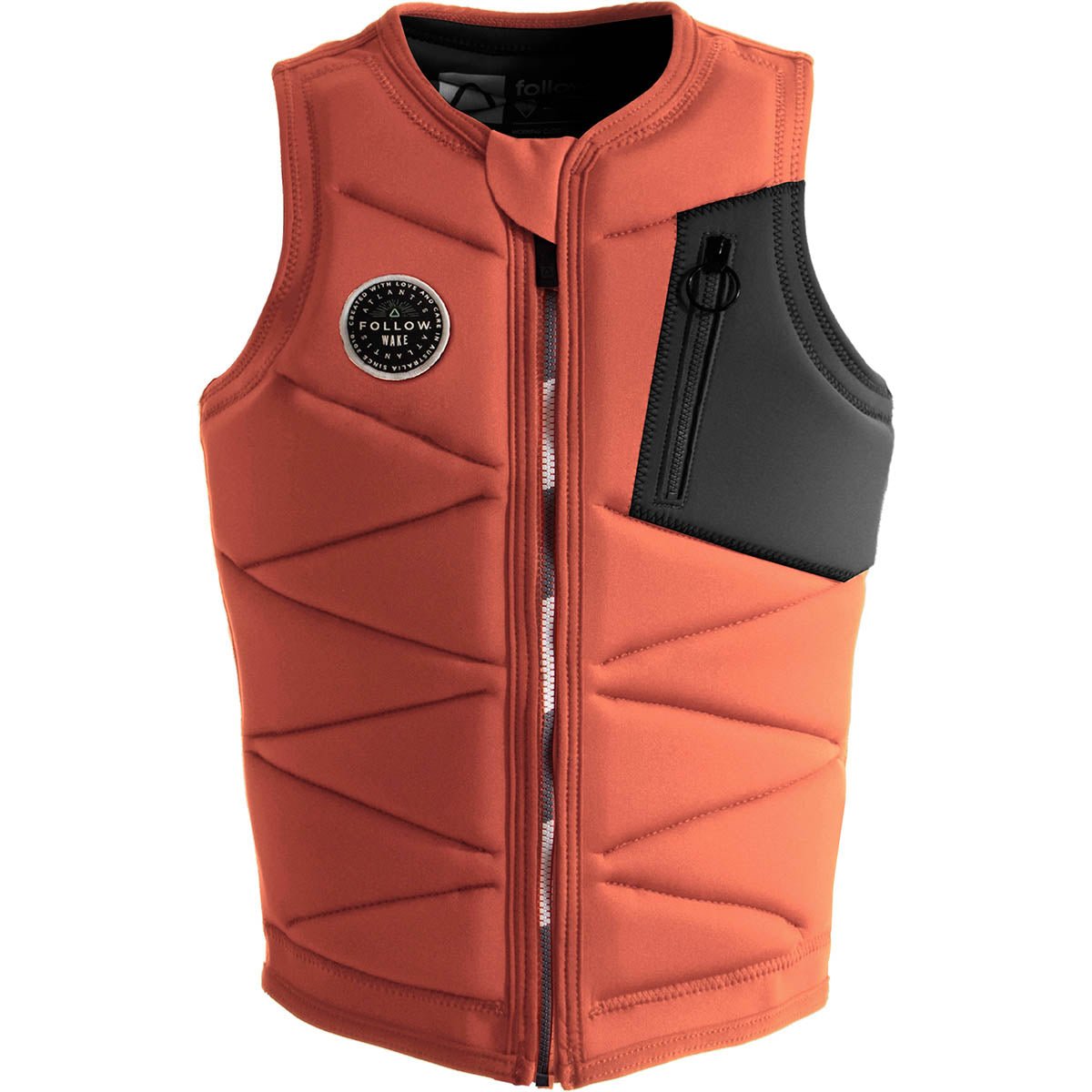 Follow Atlantis Ladies Comp Wake Vest in Salmon - BoardCo