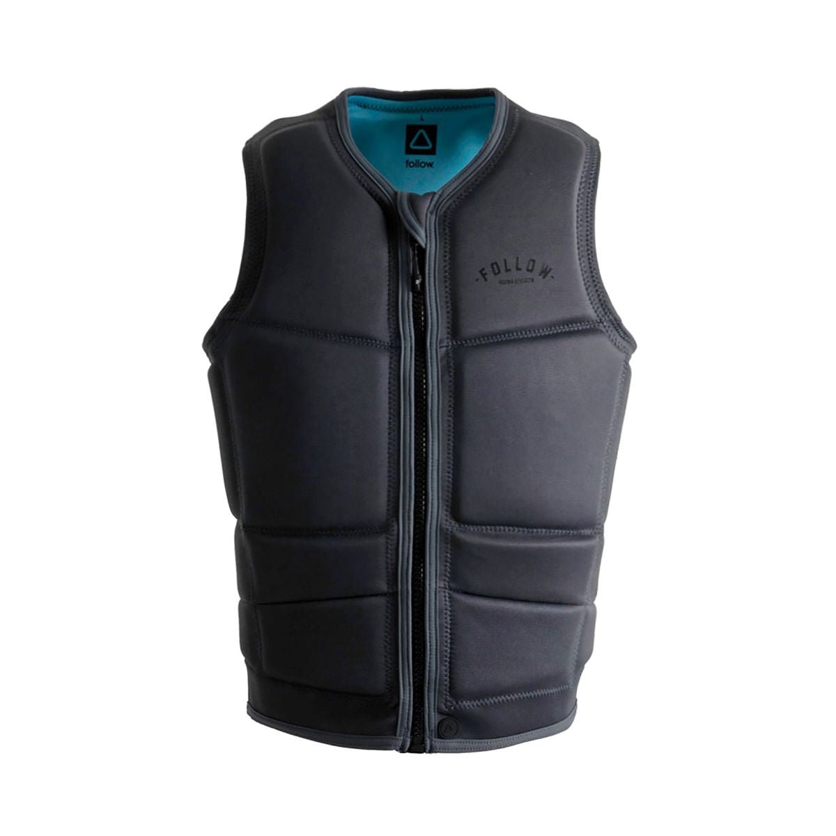 Follow Division Comp Wake Vest 2022 in Stone/Charcoal - BoardCo