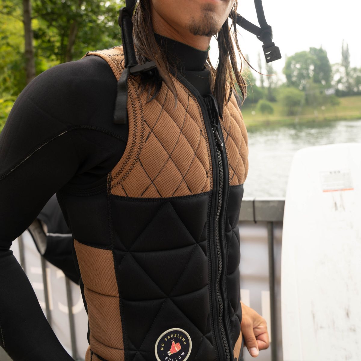 Follow Doca Comp Wake Vest in Mustard - BoardCo