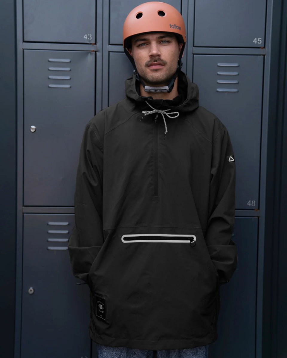 Follow Layer 3.11 Outer Spray Anorak in Black - BoardCo