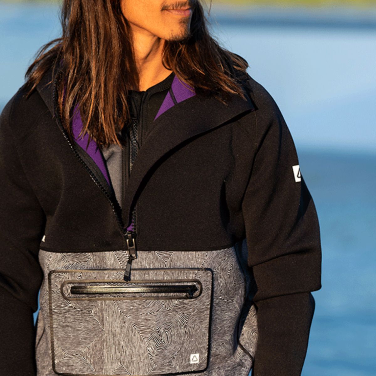Follow Layer 3.12 Pro Neo Anorak in Pedro Black - BoardCo