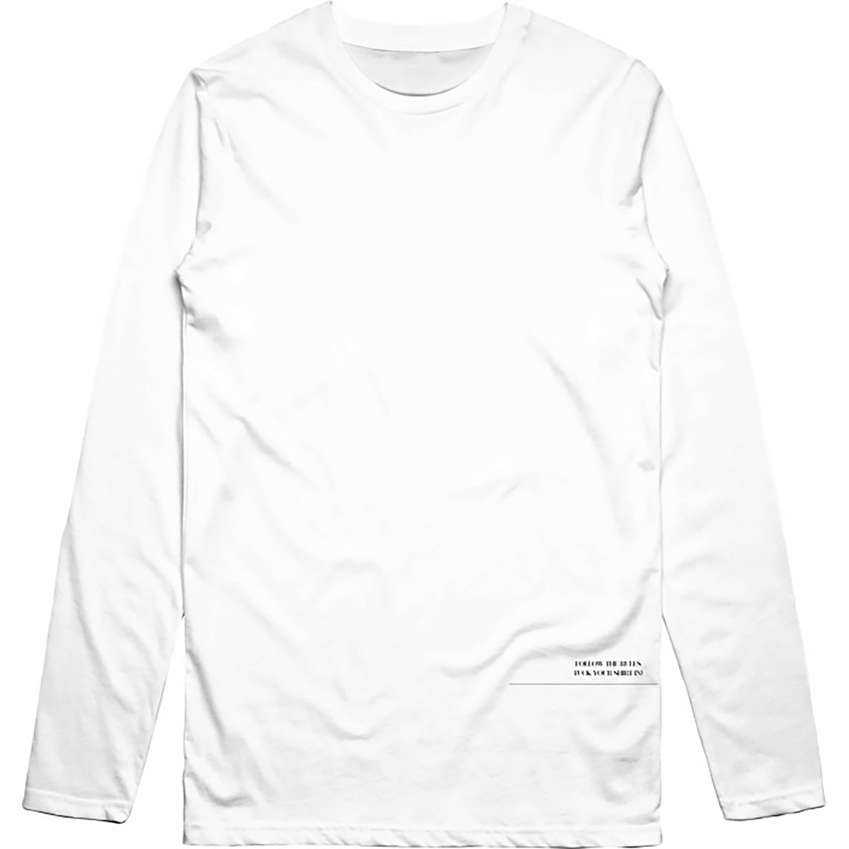 Follow Men's Tuck L/S Tee in White - BoardCo