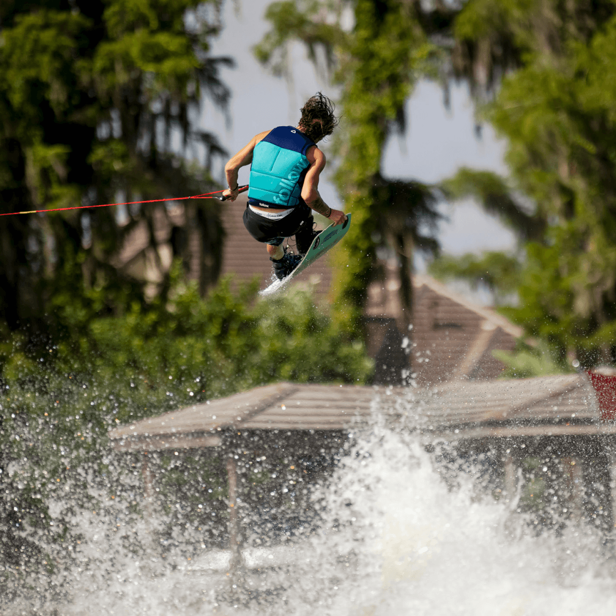 Follow Signal Mens Comp Wake Vest 2022 in Teal - BoardCo