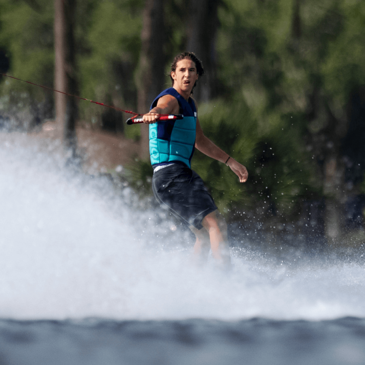 Follow Signal Mens Comp Wake Vest 2022 in Teal - BoardCo