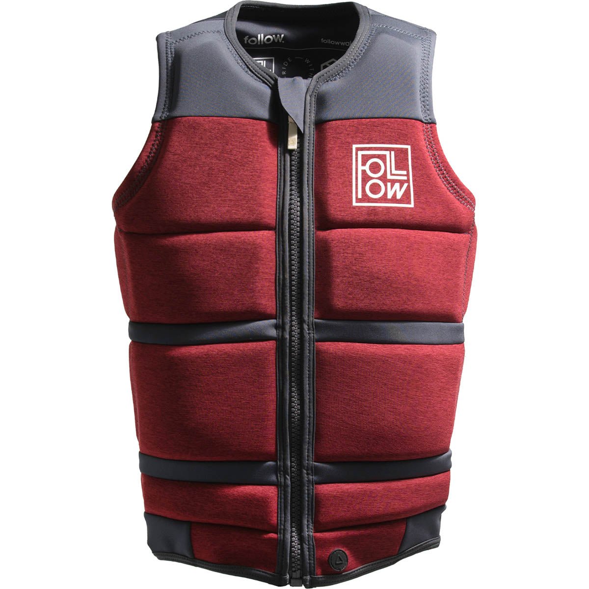 Follow Surf Edition Comp Wake Vest in Red Wine - BoardCo
