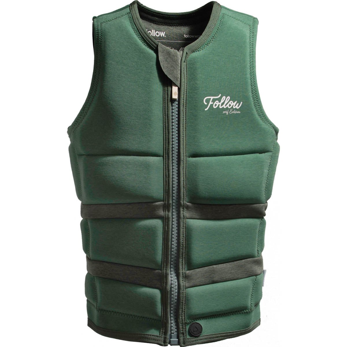 Follow Surf Edition Ladies Comp Wake Vest in Olive - BoardCo