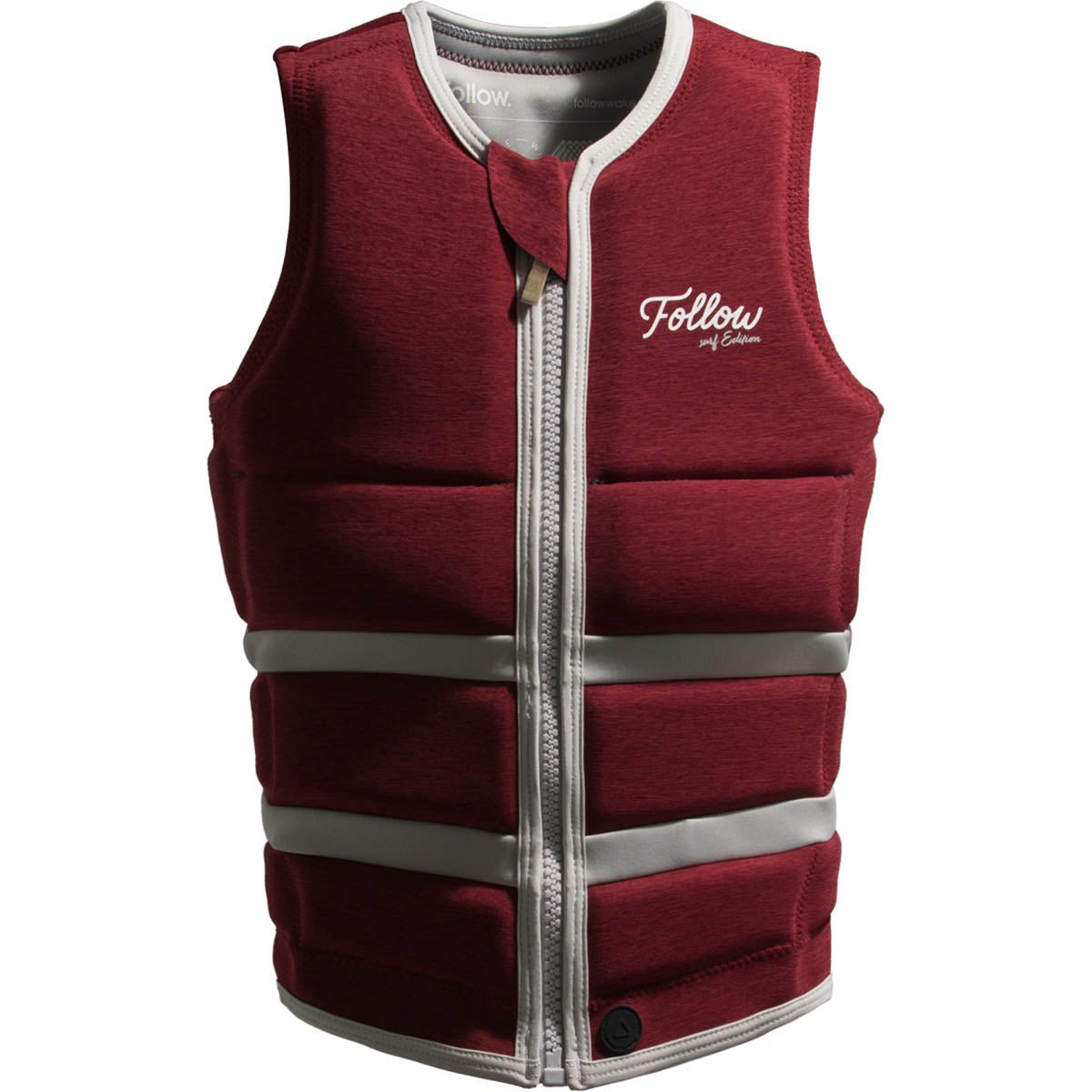 Follow Surf Edition Ladies Comp Wake Vest in Red Wine - BoardCo