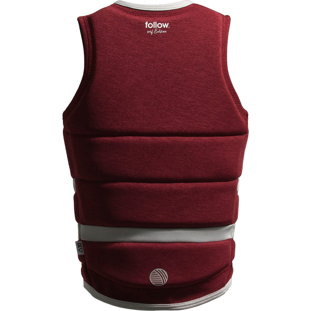 Follow Surf Edition Ladies Comp Wake Vest in Red Wine - BoardCo