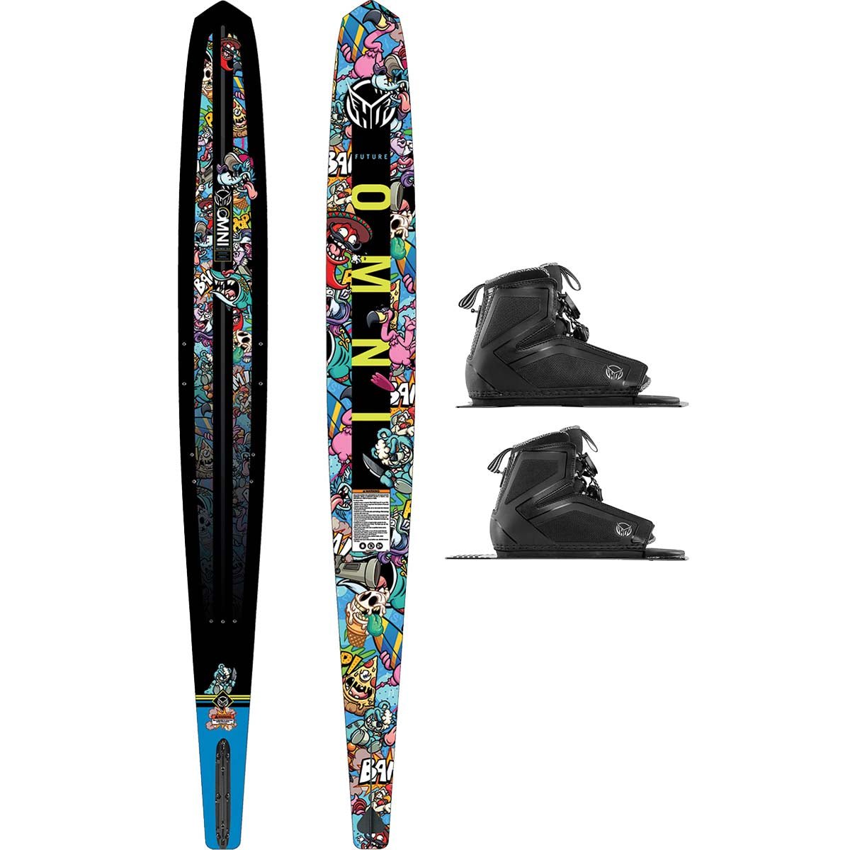 HO Future Omni Wacky Toons w/Stance 110 Dbl Water Ski Package 2024 - BoardCo