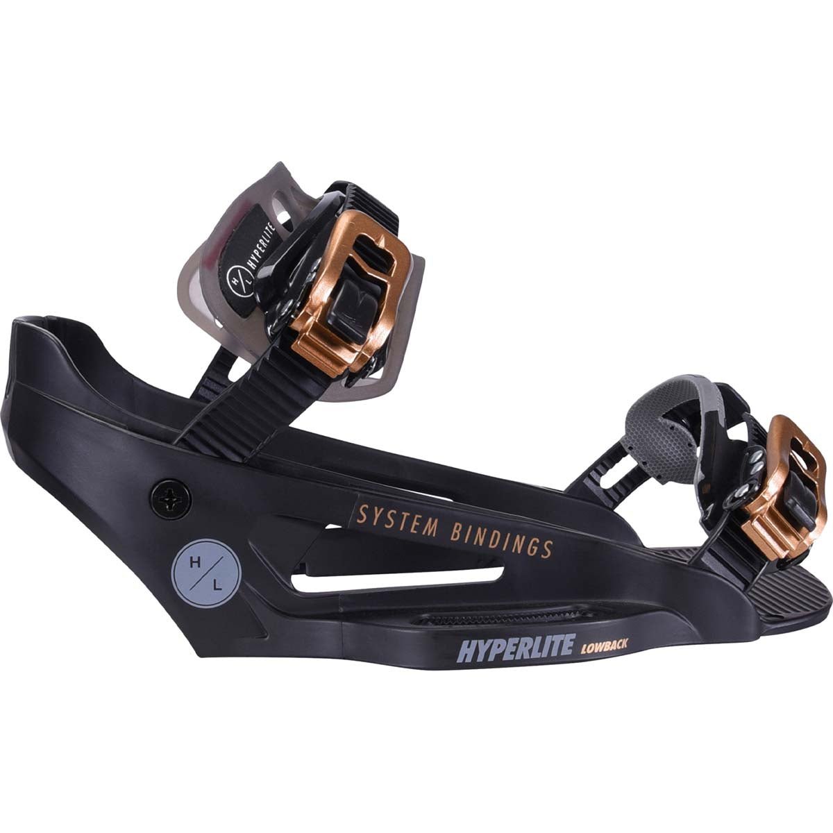 Hyperlite System Lowback Wakeboard Bindings 2024 in Black - BoardCo