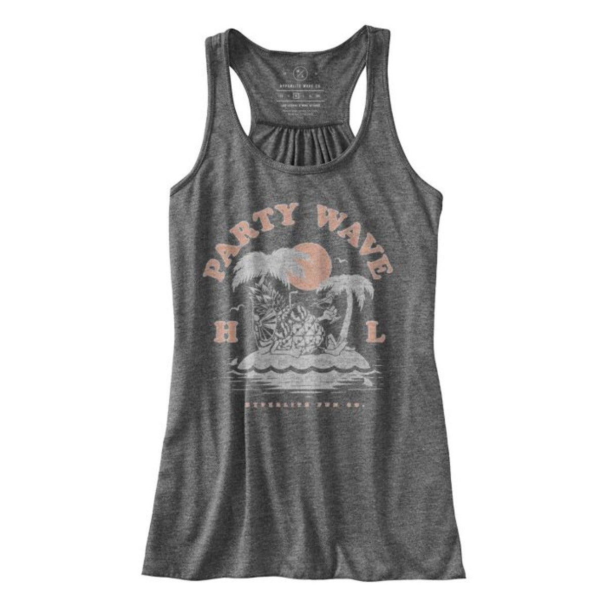 Hyperlite Women's Party Wave Tank in Grey - BoardCo
