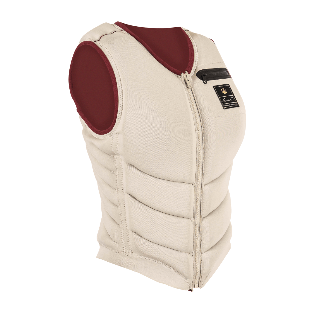 Liquid Force Breeze Heritage Comp Wake Vest in Vanilla - BoardCo