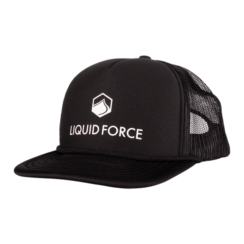 Liquid Force Corporate Logo Trucker Hat Black - BoardCo