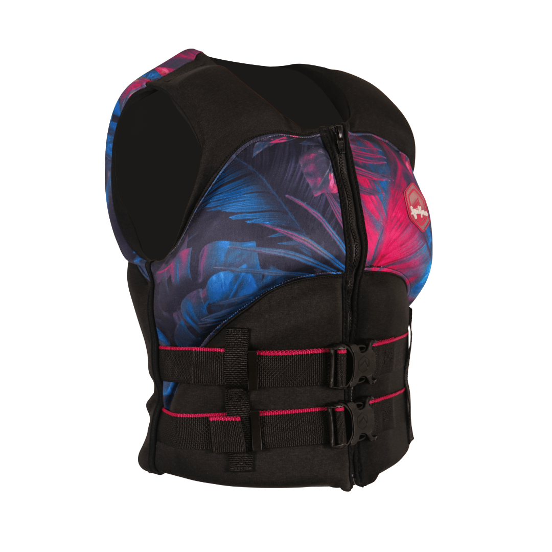 Liquid Force Heartbreaker CGA Life Jacket in Black/Tropical