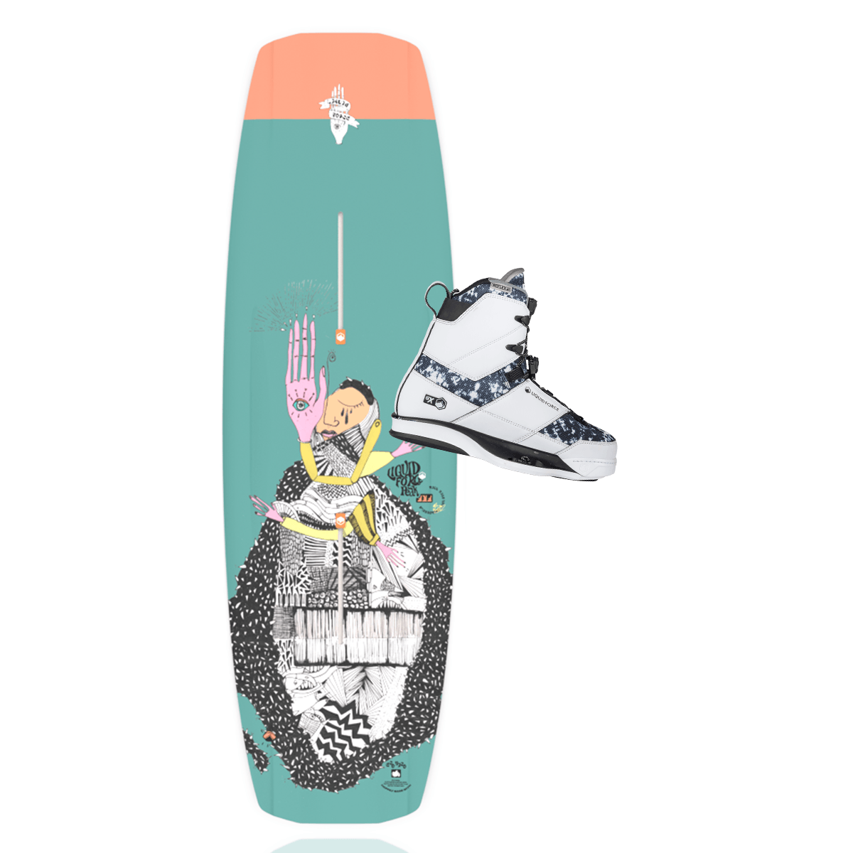 Liquid Force Peak w/ Peak 6X Wakeboard Package 2023 - BoardCo