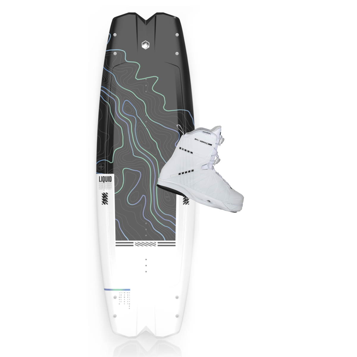 Liquid Force Remedy w/ Aero 6X White Wakeboard Package 2023 - BoardCo