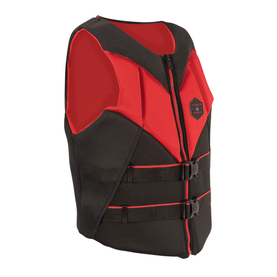 Liquid Force Rush CGA Life Jacket in Black/Red - BoardCo