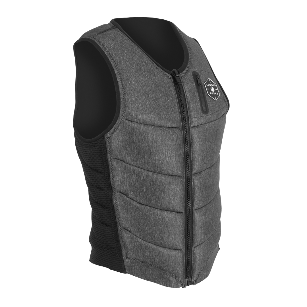 Liquid Force Squad Comp Wake Vest in Black/Grey - BoardCo