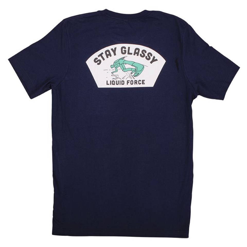 Liquid Force Stay Glassy Tee in Navy - BoardCo