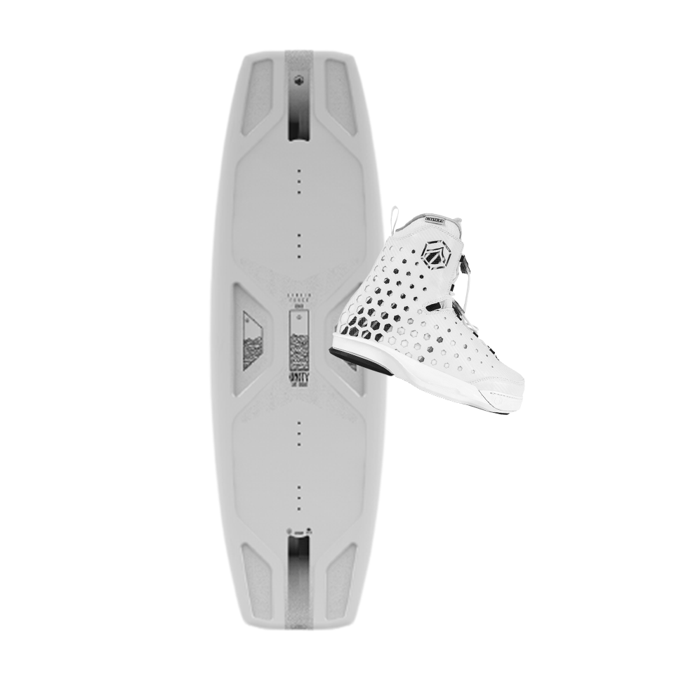 Liquid Force Unity Aero / Aero 6X White Wakeboard Package 2022 - BoardCo