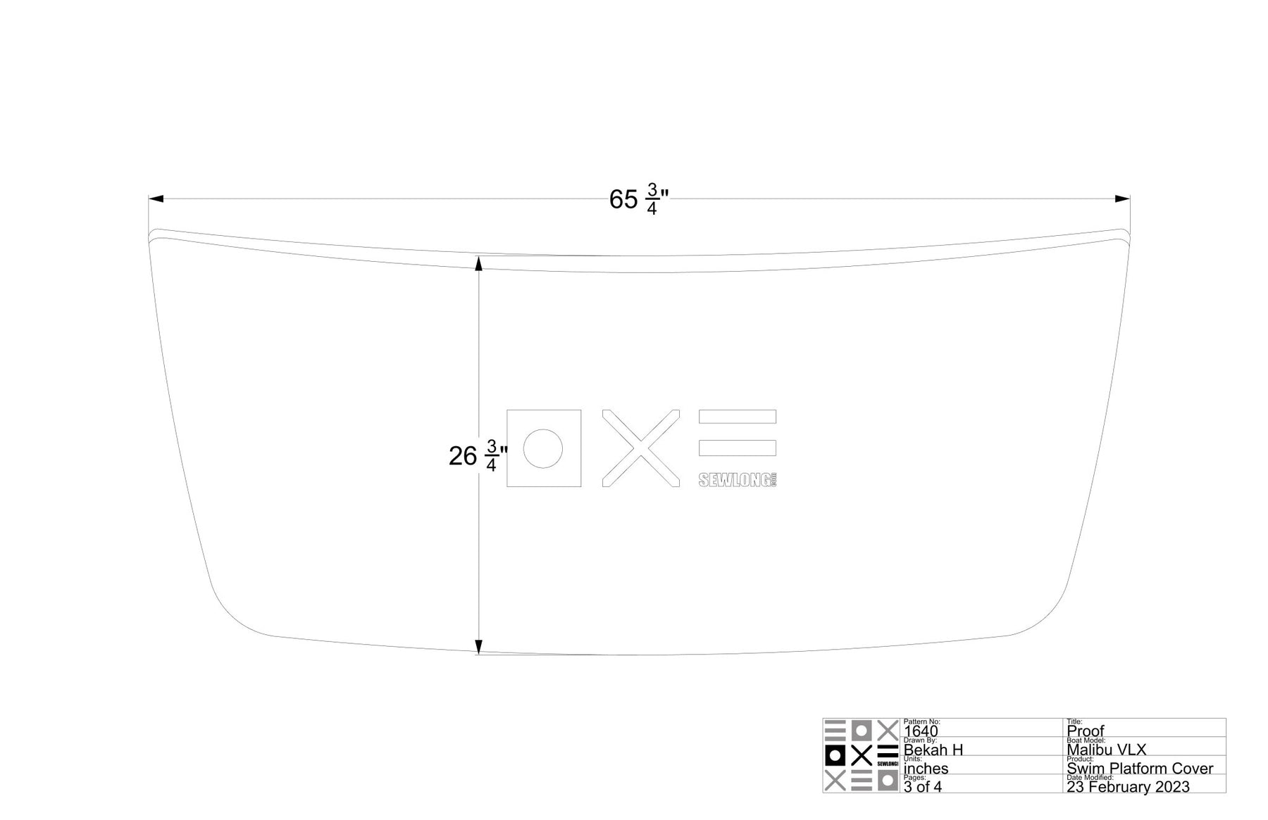 Malibu 21 VLX Swim Platform Cover - BoardCo