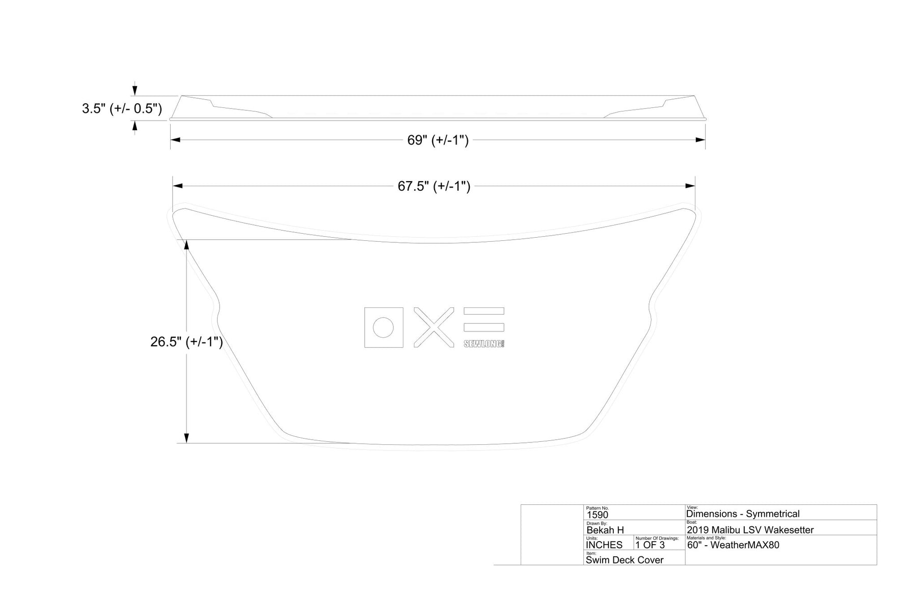 Malibu 22 LSV Wakesetter Swim Platform Cover - BoardCo