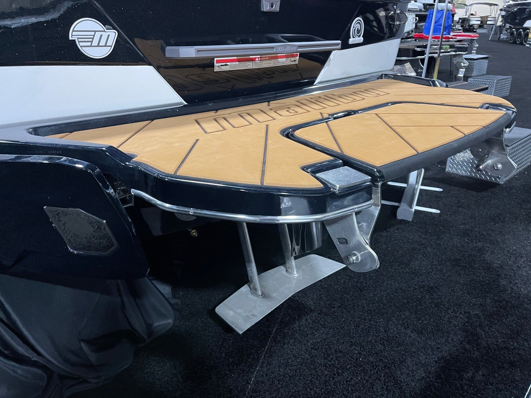 Malibu LSV with step Swim Platform Cover - BoardCo